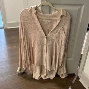 Free People oversized blouse